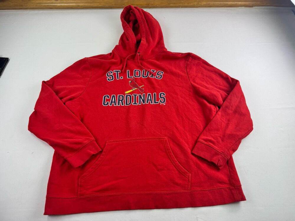 St. Louis Cardinals Fanatics Men’s 3XL Red Pullover Hoodie MLB